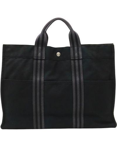 Under $400, Hermes Herline Tout Canvas Bag