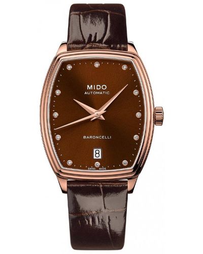 MIDO Baroncelli 31mm Automatic Watch - Brown