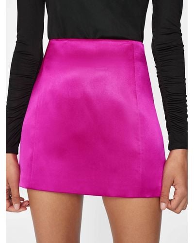 FRAME Seamed Mini Skirt - Pink