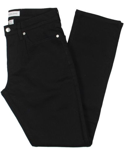 Calvin Klein Classic Rise Everyday Straight Leg Jeans - Black