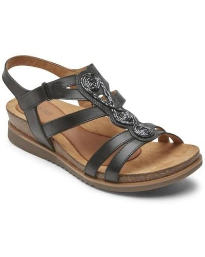 Cobb Hill May Embellished Sandals - Medium Width - Brown