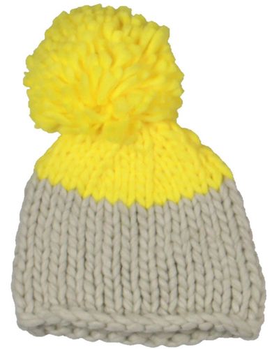 Free People Cozy Up Knit Warm Beanie Hat - Yellow