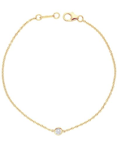 Diana M. Jewels 14k Yellow Gold 0.15cts. Diamond Bracelet - Metallic