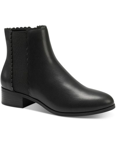 Charter Club Daxip Round Toe Dressy Ankle Boots - Black