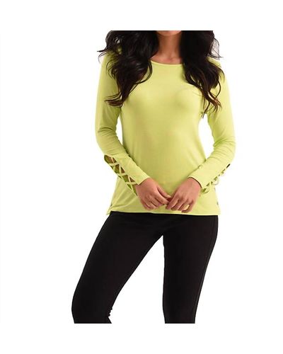 French Kyss Arielle Long Sleeve Top - Yellow