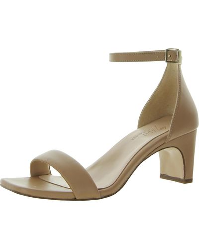 Naturalizer Iriss Buckle Ankle Strap Heels - Natural