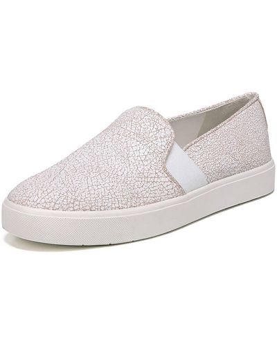 Vince Blair Cracked Leather Sneaker - White