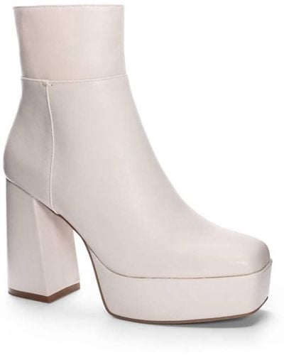 Chinese Laundry Norra Smooth Platform Boot - White