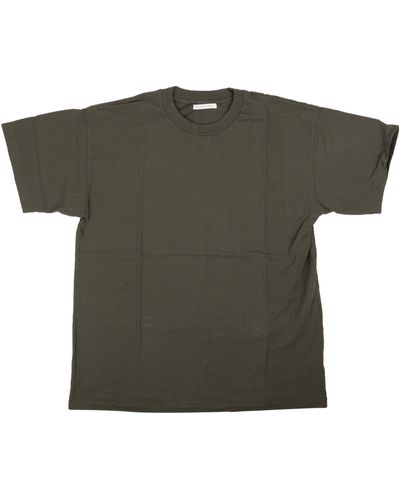 John Elliott Charcoal College Short Sleeve T-shirt - Green