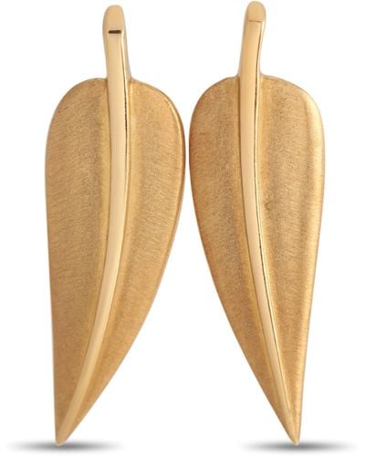 Tiffany & Co. 18k Yellow Feather Earrings Ti05-021524 - Natural