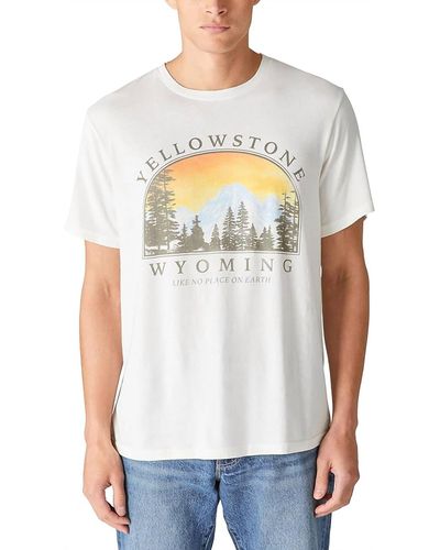 Lucky Brand Yellowstone Graphic Tee - White