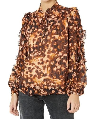 Marie Oliver Haley Blouse - Brown