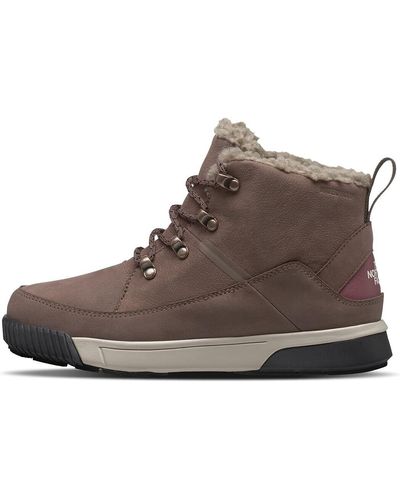 The North Face Sierra Mid Lace Nf0a4t3x7t7-070 Deep Taupe Snow Boot 7 Td25 - Brown