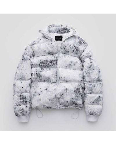 Stampd Snow Camo Down Jacket - Gray