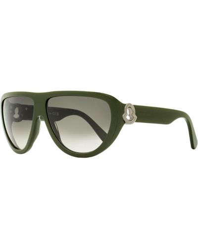 Moncler Anodize Sunglasses Ml0246 96p Dark 62mm - Green