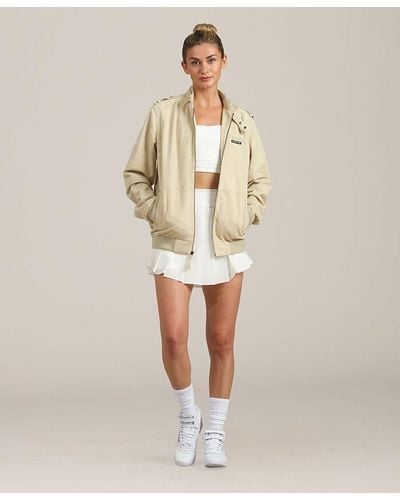 Members Only Soft Suede Iconic Oversized Jacket - Natural