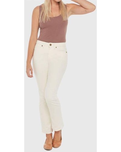 Lola Jeans Kate High-rise Straight Jeans - White