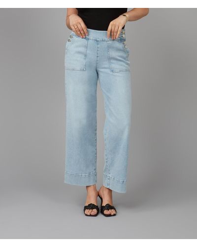 Lola Jeans Colette-cm High Rise Wide Leg Jeans - Blue