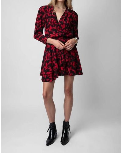 Zadig & Voltaire Rogers Soft Ikat Dress - Red