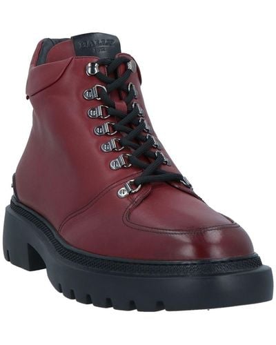 Bally Valiant 6239849 Heritage Calf Leather Boots - Purple
