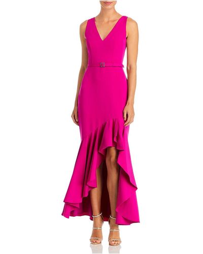 Eliza J Knit Sleeveless Evening Dress - Pink