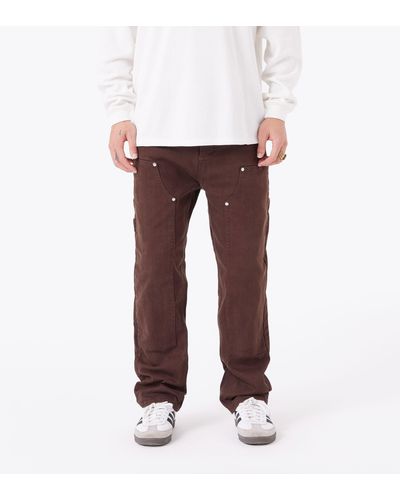 Zanerobe Carpenter Denim Pant Dk Choc - Red