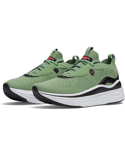 PUMA Softride Stakd Speckle Fitness Workout Running & Training Shoes - Green