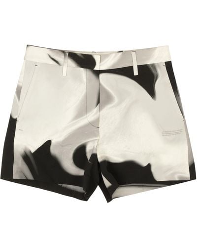 Off-White c/o Virgil Abloh And Gray Liquid Melt Shorts - Natural