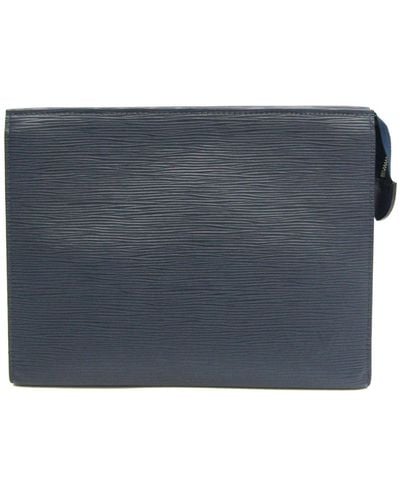 Louis Vuitton Poche Toilette Leather Clutch Bag (pre-owned) - Blue