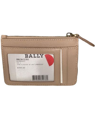 Bally Malsa 6230859 Skin Embossed Leather Wallet - Pink