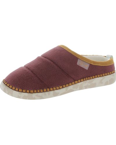 Dr. Scholls Cozy Vibes Slip On Slides Mule Slippers - Red
