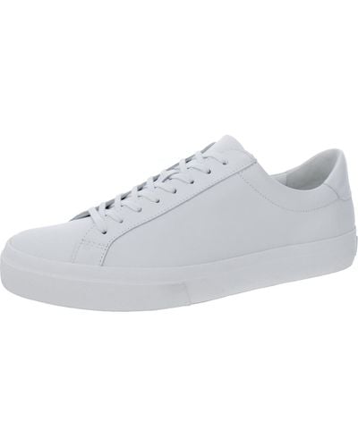 Vince Fulton Leather Low Top Casual And Fashion Sneakers - White