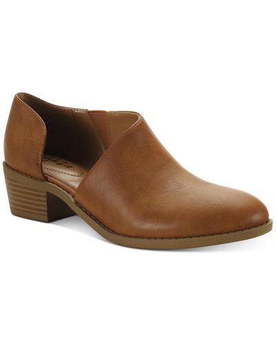 Style & Co. Marinn Pointed Toe Flats D'orsay - Brown