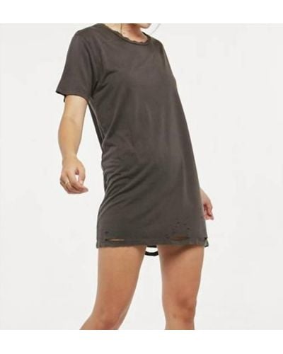 Project Social T Grinded Tee Shirt Dress - Black