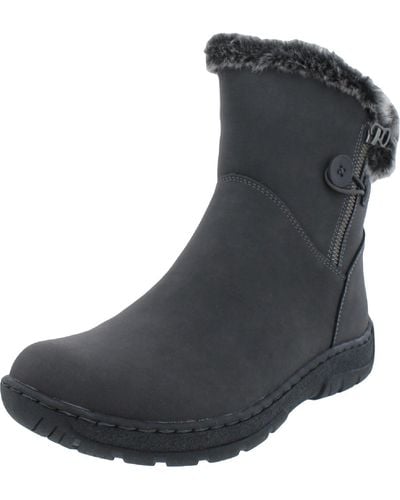 Aqua College Quinita Zipper Ankle Winter & Snow Boots - Black