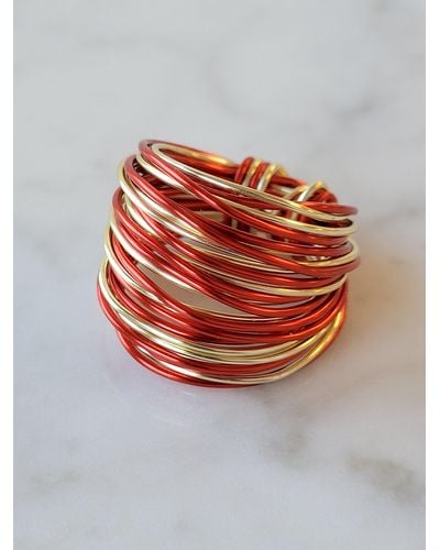 A Blonde and Her Bag Marcia Wire Wrap Ring - Multicolor