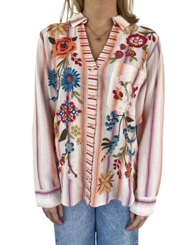 Johnny Was Dionne Relaxed Shirt - Multicolor