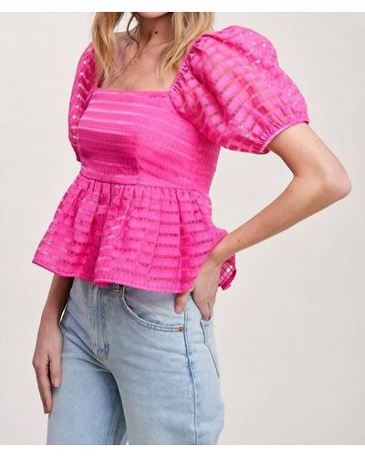 Fanco Confidently Cute Top - Pink