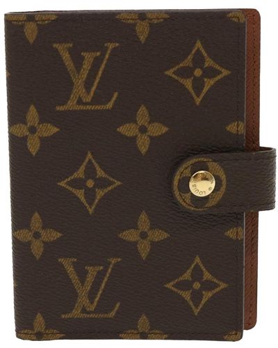 Louis Vuitton Agenda Cover Brown Canvas Wallet (Pre-Owned) - ShopStyle