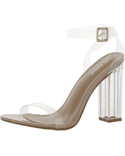 Cape Robbin Maria 2 High Heel Dressy Ankle Strap - Natural