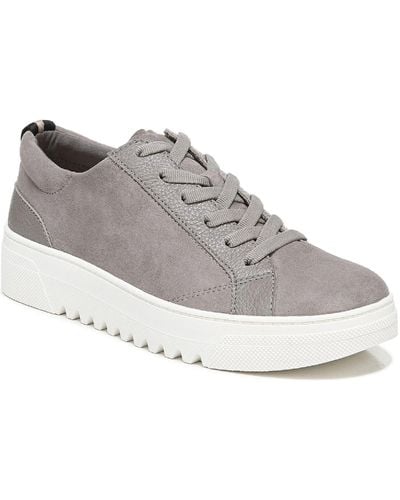 Dr. Scholls Good One Microsuede Casual Casual And Fashion Sneakers - Gray