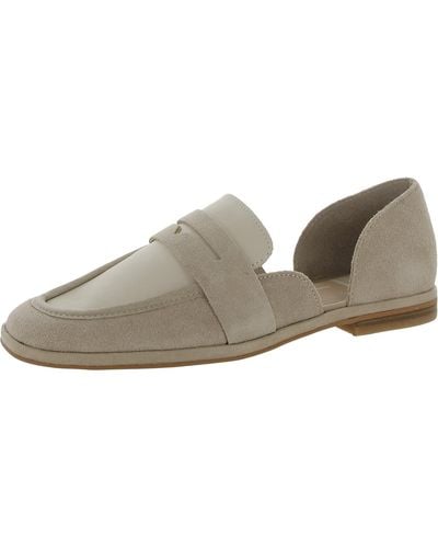 Dolce Vita Moyra Suede Slip On Loafers - Brown