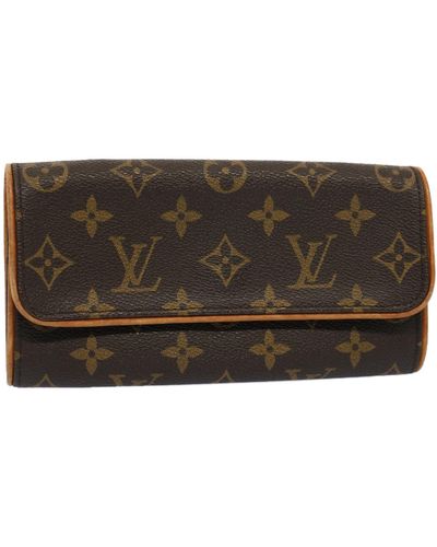 Louis Vuitton Pochette Twin Canvas Clutch Bag (pre-owned) - Brown