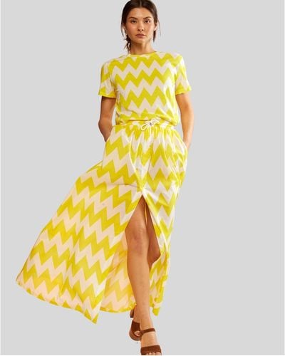 Cynthia Rowley Cotton Voile Skirt - Yellow