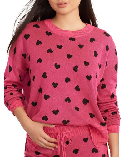 Beach Riot Callie Knit Lounge Sweater - Pink