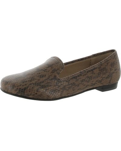 Walking Cradles Foster Faux Leather Slip On Loafers - Brown