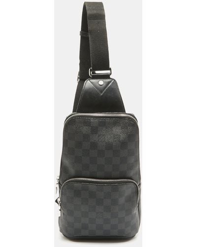 Louis Vuitton Damier Graphite Avenue Sling Bag - Black