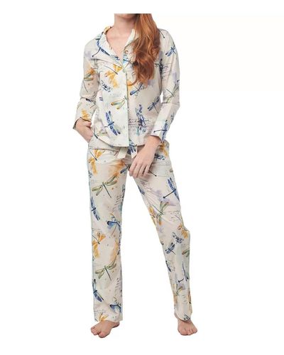 The Lazy Poet Emma Cotton Pajama Set - White