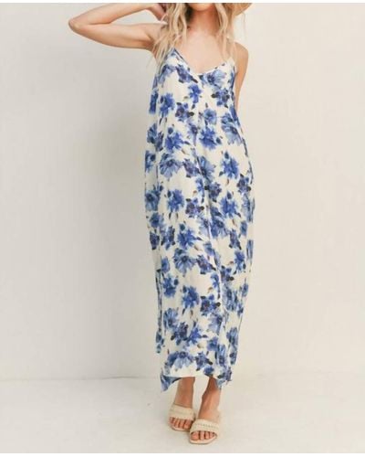 Lush Arabella Floral Maxi Dress - Blue