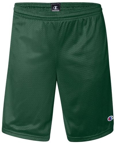 Champion Polyester Mesh 9 Shorts With Pockets - Green